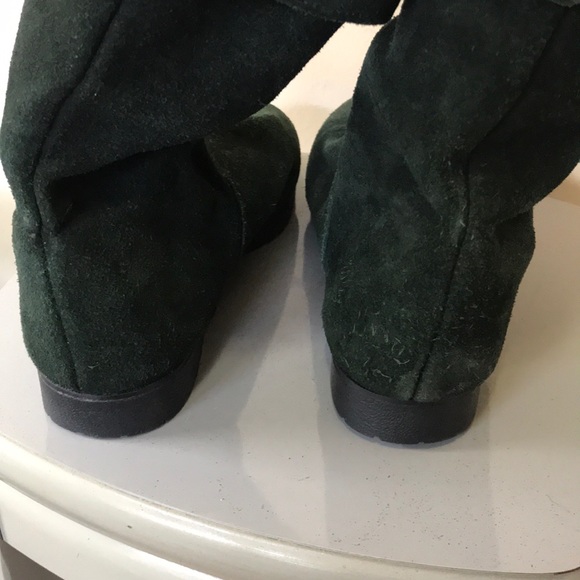 Lands end dark green boot fold over pull on - Picture 5 of 8